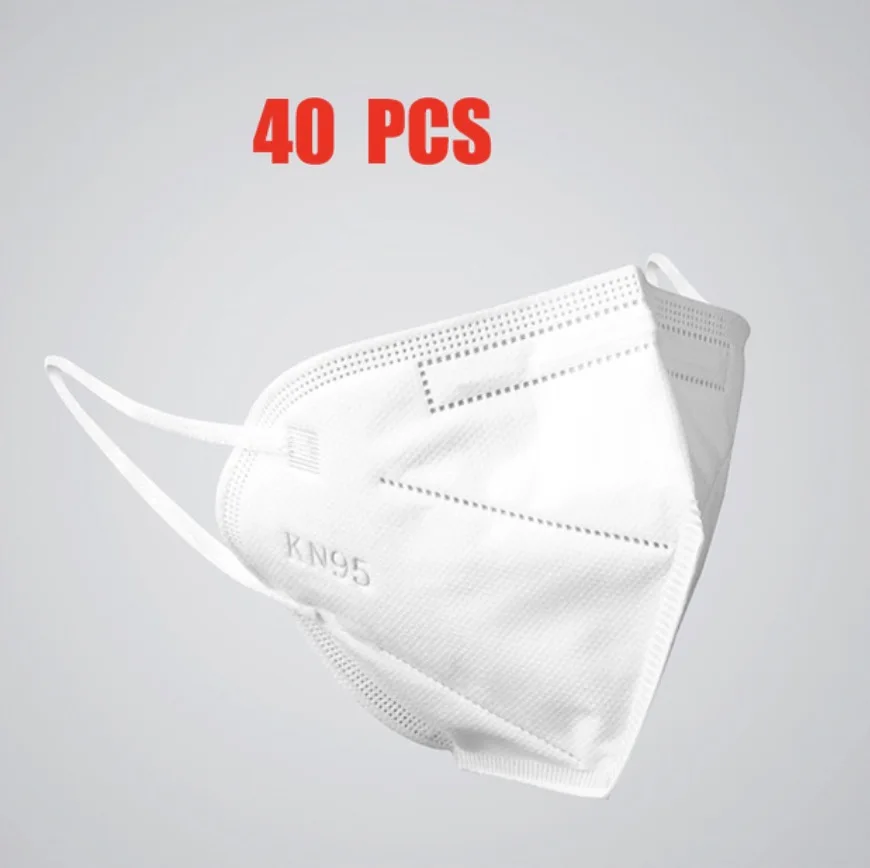 40 pcs KN95 Dustproof Anti-fog And Breathable Face Masks 95% Filtration Mouth Masks 3-Layer Mouth Muffle Cover
40 pcs KN95 Dustproof Anti-fog And Breathable Face Masks 95% Filtration Mouth Masks 3-Layer Mouth Muffle Cover