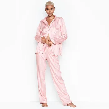 2020 Europe and the United States new long-sleeved long pants cardigan pajamas suit women comfortable
2020 Europe and the United States new long-sleeved long pants cardigan pajamas suit women comfortable