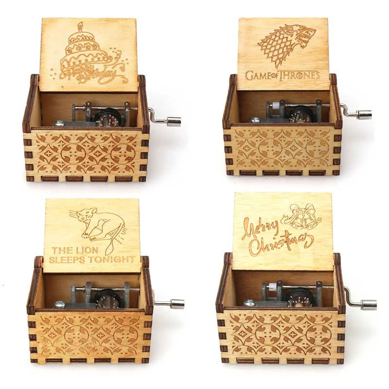 Drop Shipping Wooden Carving Music Box Pattern Star Wars Juego De Tronos New Year Birthday Gift christmas decorations for home
Drop Shipping Wooden Carving Music Box Pattern Star Wars Juego De Tronos New Year Birthday Gift christmas decorations for home