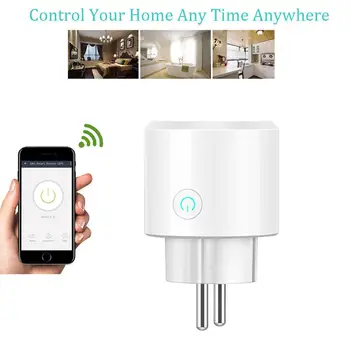 EU Smart Home Plug Wireless WIFI Remote Control Socket Voice Control Smart Power Socket Support Alexa Google Home
EU Smart Home Plug Wireless WIFI Remote Control Socket Voice Control Smart Power Socket Support Alexa Google Home