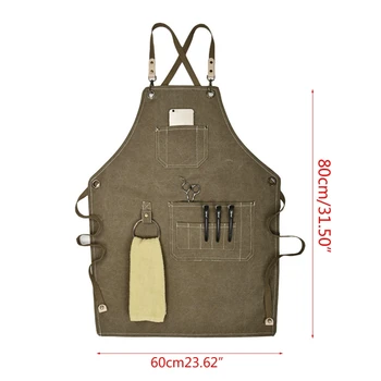 Canvas Work Apron, Multifunction Tool Aprons with Pockets Back Cross Workshop Ap Dropshipping
Canvas Work Apron, Multifunction Tool Aprons with Pockets Back Cross Workshop Ap Dropshipping