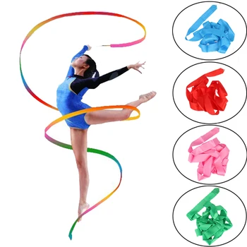 2 Meters 4 Meters Colorful Gym Ribbons Dance Ribbon Fitness Rhythmic Art Gymnastic Ballet Streamer Twirling Rod Stick Training
2 Meters 4 Meters Colorful Gym Ribbons Dance Ribbon Fitness Rhythmic Art Gymnastic Ballet Streamer Twirling Rod Stick Training