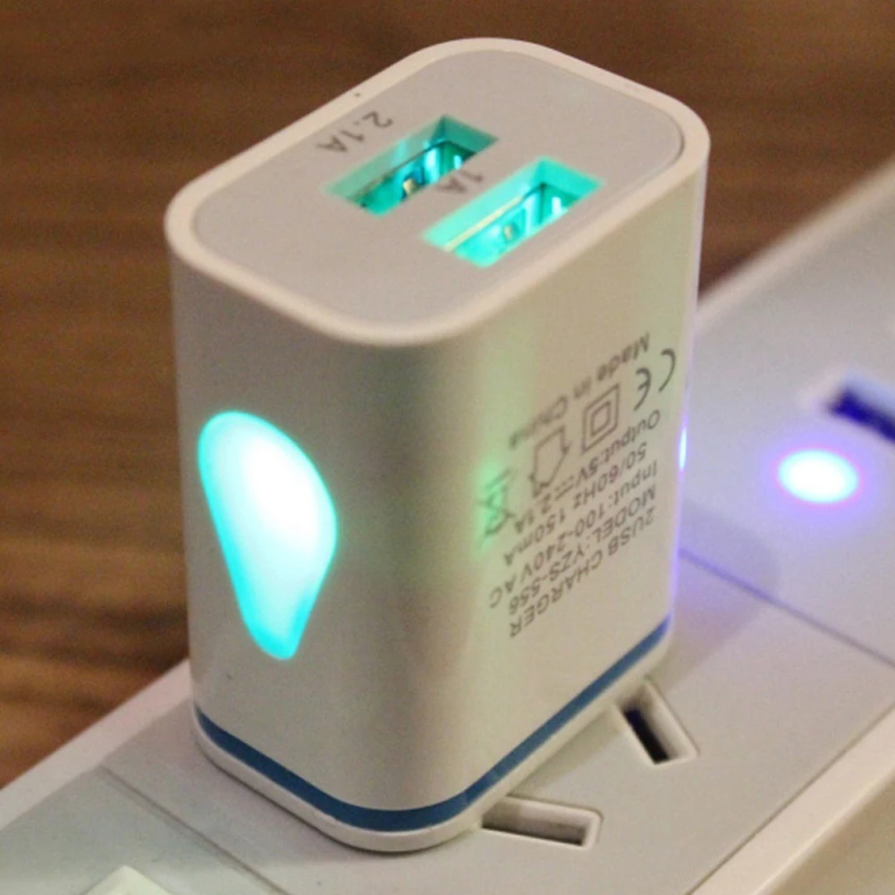 Mobile charger 2 USB ports LED display US plug 2A smart quick charger mobile wall charger for iPhone Samsung Cameras MP3 Players
Mobile charger 2 USB ports LED display US plug 2A smart quick charger mobile wall charger for iPhone Samsung Cameras MP3 Players