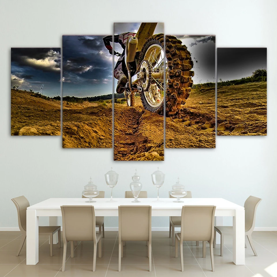 Modern Modular HD Printed Posters 5 Panel Cross-Country Motorcycle Pictures Decor On Canvas Wall Home Frame Bedroom Art Painting 
Modern Modular HD Printed Posters 5 Panel Cross-Country Motorcycle Pictures Decor On Canvas Wall Home Frame Bedroom Art Painting