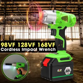 98/128/168VF Electric Cordless Impact Wrench 280Nm DIY Electric Wrench Ajustable Speed Brushless Motor With Rechargeable Battery
98/128/168VF Electric Cordless Impact Wrench 280Nm DIY Electric Wrench Ajustable Speed Brushless Motor With Rechargeable Battery