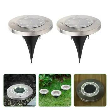 4Pcs IP65 Waterproof 8 LED Solar Lights Underground Stainless Steel Solar Buried Floor Light Outdoor Garden Path Ground Lights
4Pcs IP65 Waterproof 8 LED Solar Lights Underground Stainless Steel Solar Buried Floor Light Outdoor Garden Path Ground Lights