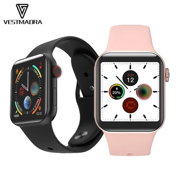 VESTMADRA VM19 Bluetooth Smart Watch 44mm Full Touch Screen Heart Rate Monitor Sport Smartwatch for Android iPhone PK IWO 12
VESTMADRA VM19 Bluetooth Smart Watch 44mm Full Touch Screen Heart Rate Monitor Sport Smartwatch for Android iPhone PK IWO 12