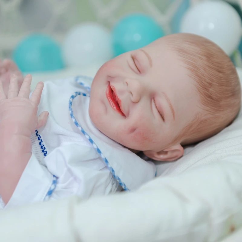 20 Inches Reborn Baby Doll Alive Smiley Vinyl newborn dolls hand drawing hair bebe reborn Toys Surprise Gift For Girls 
20 Inches Reborn Baby Doll Alive Smiley Vinyl newborn dolls hand drawing hair bebe reborn Toys Surprise Gift For Girls