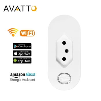 AVATTO Tuya 16A Brazil Standard Smart Plug with Power Monitor, Smart Life APP WiFi BR Smart Socket Works for Google Home, Alexa
AVATTO Tuya 16A Brazil Standard Smart Plug with Power Monitor, Smart Life APP WiFi BR Smart Socket Works for Google Home, Alexa