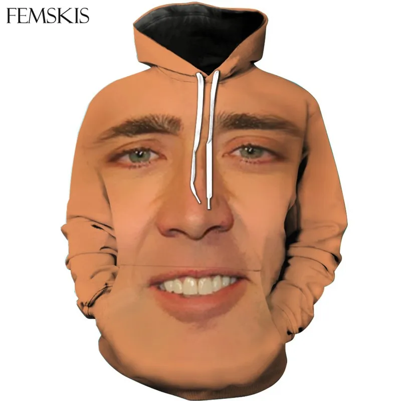 FEMSKIS 3D Print Sweatshirt Men Women Hoodies The Giant Blown Up Face Of Nicolas Cage Funny 3D Hoodies Hoody Casual Streetwear
FEMSKIS 3D Print Sweatshirt Men Women Hoodies The Giant Blown Up Face Of Nicolas Cage Funny 3D Hoodies Hoody Casual Streetwear