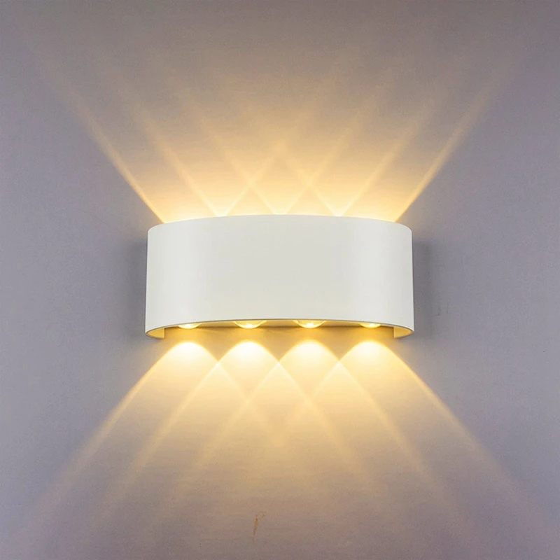TOP Led Wall Lamp 8W Up/Down Lighting Indoor Double-Head Curved Waterproof Wall Lamp Modern Bedroom Lamp Warm White Light
TOP Led Wall Lamp 8W Up/Down Lighting Indoor Double-Head Curved Waterproof Wall Lamp Modern Bedroom Lamp Warm White Light