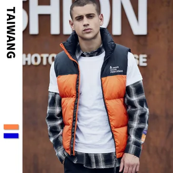 loose down cotton vest men's factory direct sale 2020 European and American Outdoor color matching stand collar vest man
loose down cotton vest men's factory direct sale 2020 European and American Outdoor color matching stand collar vest man