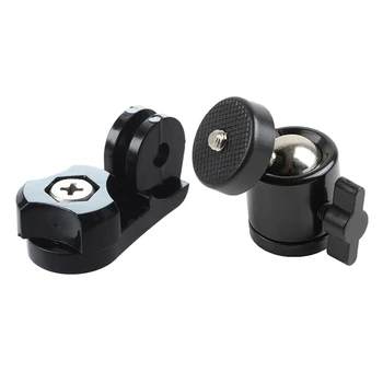 2 Pcs 1/4 Inch Mini Tripod Ball Head Bracket Holder Mount Ballhead for DSLR Camera & 2 Pcs 2 in 1 Connecting Converting Bridge A
2 Pcs 1/4 Inch Mini Tripod Ball Head Bracket Holder Mount Ballhead for DSLR Camera & 2 Pcs 2 in 1 Connecting Converting Bridge A
