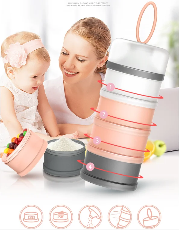 Portable Milk Powder Formula Dispenser Food Container Storage Feeding Boxes for Baby Kids Toddler 4 Grid Baby Food Storage Box
Portable Milk Powder Formula Dispenser Food Container Storage Feeding Boxes for Baby Kids Toddler 4 Grid Baby Food Storage Box