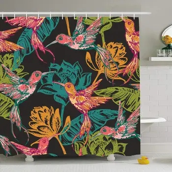 Shower Curtain Set with Hooks 66x72 Hand Draw Print Plant Flora Tropical Texture Bird Hummingbirds Flowers Abstract Textures
Shower Curtain Set with Hooks 66x72 Hand Draw Print Plant Flora Tropical Texture Bird Hummingbirds Flowers Abstract Textures