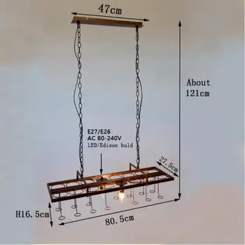 Pendant Lamps E27 LED Pendant Lights Hanging Wine Bottle Led Ceiling Iron Loft Retro for Living Room Bar Restaurant Kitchen Home
Pendant Lamps E27 LED Pendant Lights Hanging Wine Bottle Led Ceiling Iron Loft Retro for Living Room Bar Restaurant Kitchen Home