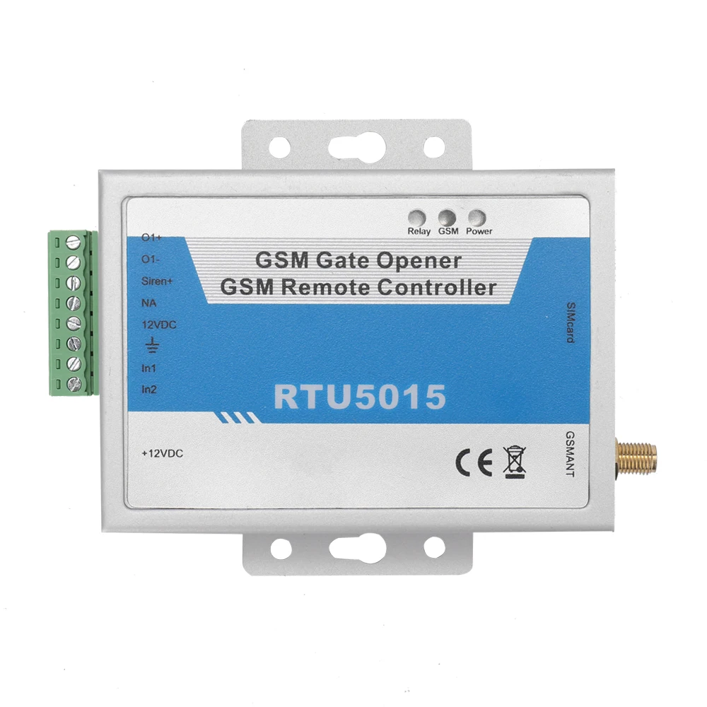 RTU5015 Upgraded RTU5024 GSM Gate Door Opener Operator with SMS Remote Control Alarm 1 Output and 2 Inputs App Door Sensors
RTU5015 Upgraded RTU5024 GSM Gate Door Opener Operator with SMS Remote Control Alarm 1 Output and 2 Inputs App Door Sensors