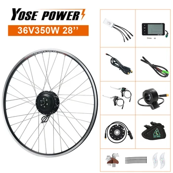 Ebike Conversion Kit Black Silver 36V 350W 28'' (700C) Rear Hub Motor Wheel for Electric Bicycle E bike Brushless Motor Kit
Ebike Conversion Kit Black Silver 36V 350W 28'' (700C) Rear Hub Motor Wheel for Electric Bicycle E bike Brushless Motor Kit