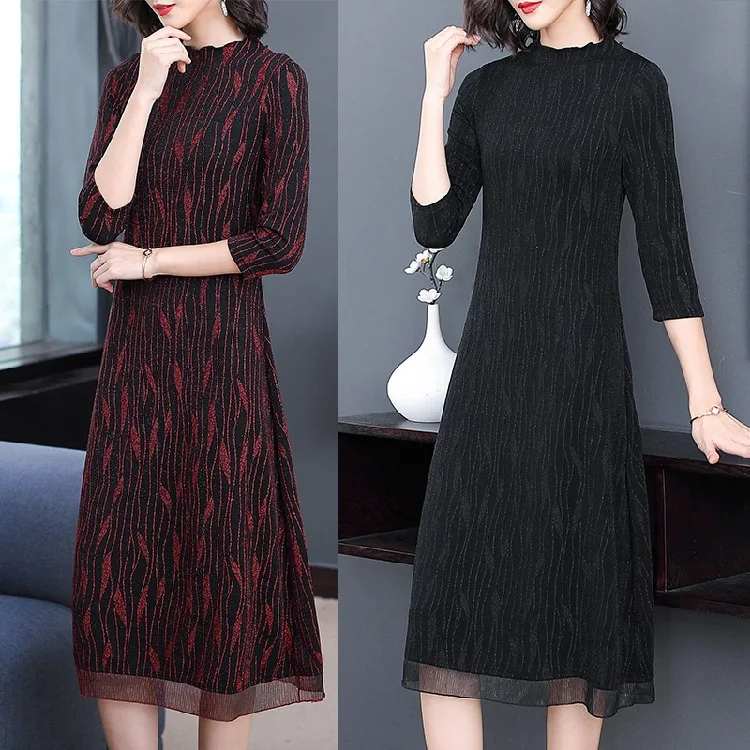 2019 Autumn New Style Kuotaitai Elegant Crew Neck Long Sleeve Slimming Mid-length over-the-Knee Base Floral Printed Dress Women'
2019 Autumn New Style Kuotaitai Elegant Crew Neck Long Sleeve Slimming Mid-length over-the-Knee Base Floral Printed Dress Women'