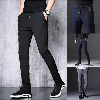 Summer men's trousers loose straight ice silk casual pants spring and autumn sports trousers stretch quick dry
Summer men's trousers loose straight ice silk casual pants spring and autumn sports trousers stretch quick dry
