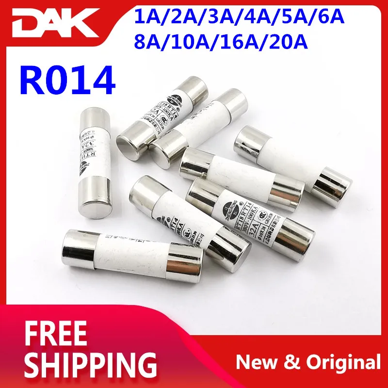 50PCS Kit R014 fuse 8.5x31.5 mm 380V core RT14 Ceramic fuse tube 1A/2A/3A/4A/5A/6A/8A/10A/16A/20A/Each 5 pieces
50PCS Kit R014 fuse 8.5x31.5 mm 380V core RT14 Ceramic fuse tube 1A/2A/3A/4A/5A/6A/8A/10A/16A/20A/Each 5 pieces