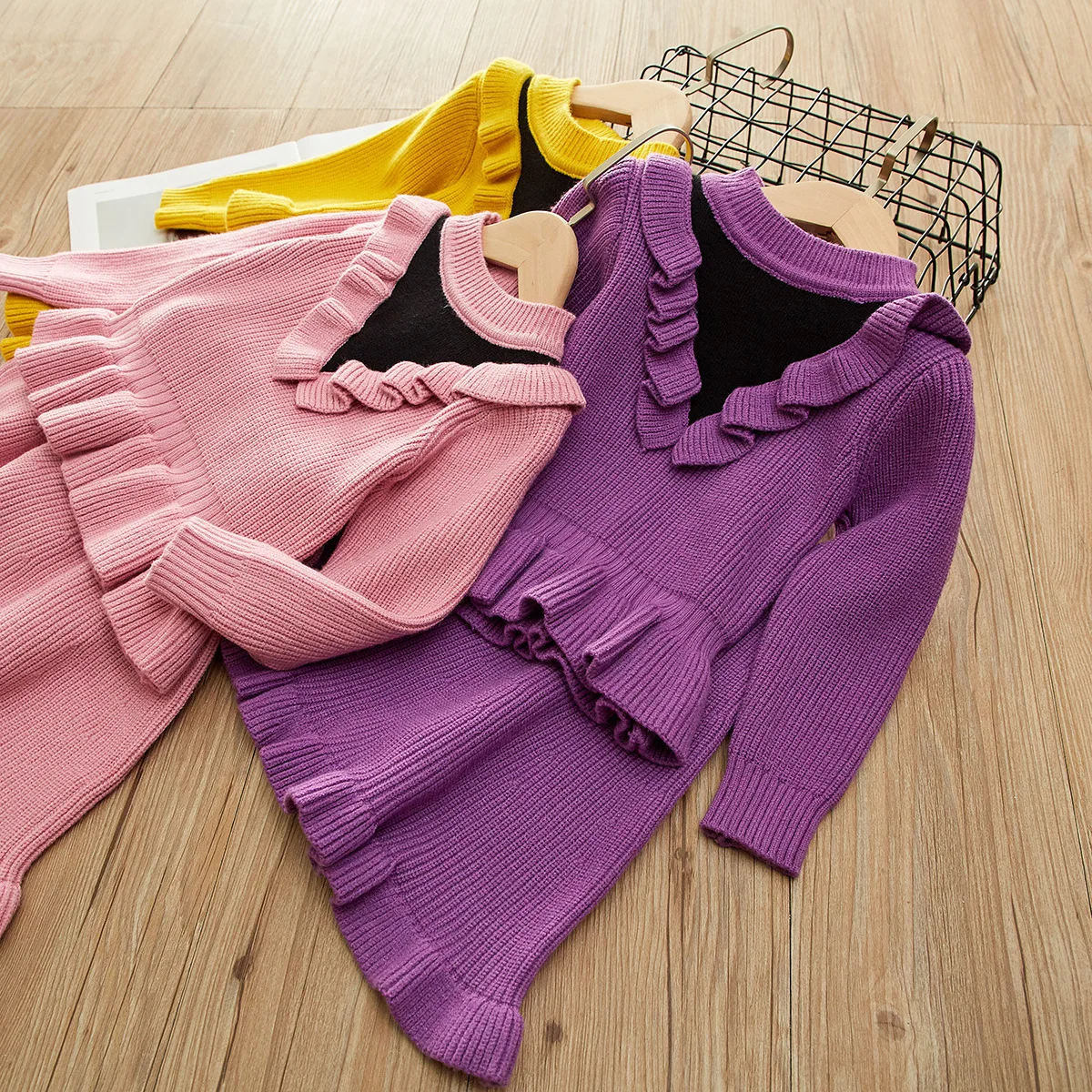 2019 Autumn New Style GIRL'S Sweater Set Baby Knit Cardigan Tops Flounced Shu Baby Half-length Full Skirt
2019 Autumn New Style GIRL'S Sweater Set Baby Knit Cardigan Tops Flounced Shu Baby Half-length Full Skirt