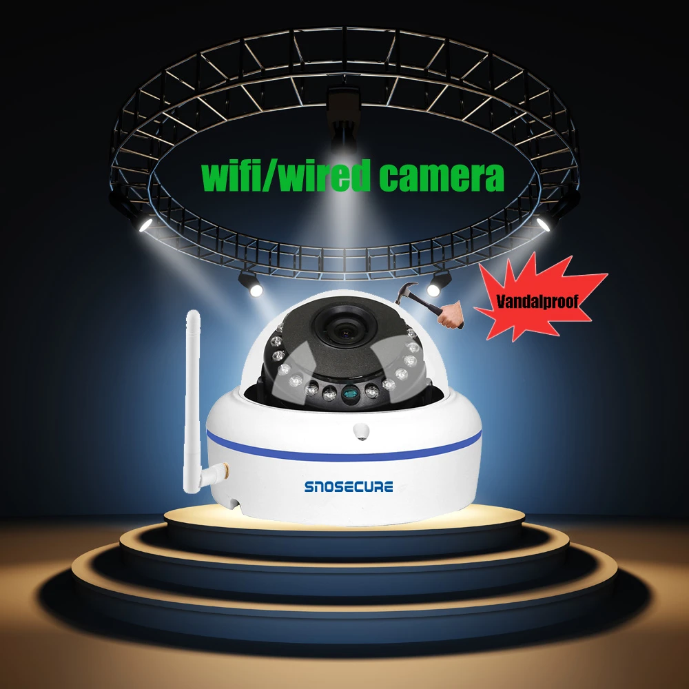 SNOSECURE 1080P Starlight Vandalproof Dome WIFI IP Camera Home Security Exterior Surveillance Camera Night Vision Two Way Audio
SNOSECURE 1080P Starlight Vandalproof Dome WIFI IP Camera Home Security Exterior Surveillance Camera Night Vision Two Way Audio