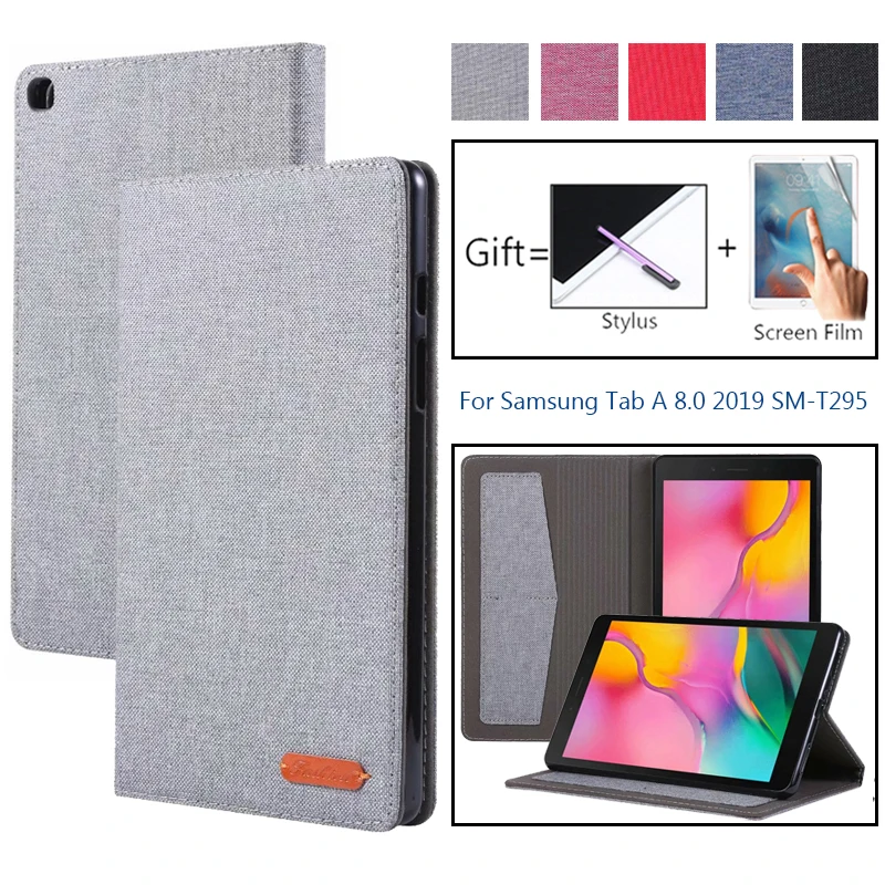 Чехол для Samsung Galaxy Tab A 8 0 2019 T290 защитный чехол премиум класса из искусственной кожи