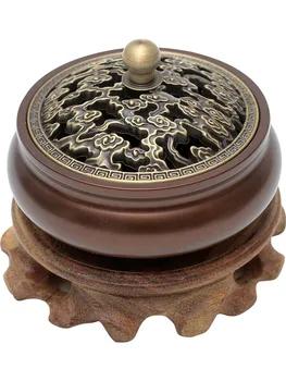 

Antique Censer Incense Burner Brass Holder Stick Buddha Zen Incense Burner Tibetan Smoke Quemador De Incienso Home Decor AD50IB