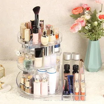 Makeup Organizers Plastic 360 Degree Rotation Cosmetic Storage Box Jewelry Container Make Up Case Makeup Brush Holder Organizer
Makeup Organizers Plastic 360 Degree Rotation Cosmetic Storage Box Jewelry Container Make Up Case Makeup Brush Holder Organizer