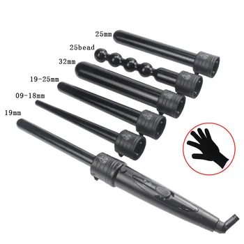 LED display multi-function head changing curler 6 in 1 tube changing curling iron combination curling straight
LED display multi-function head changing curler 6 in 1 tube changing curling iron combination curling straight