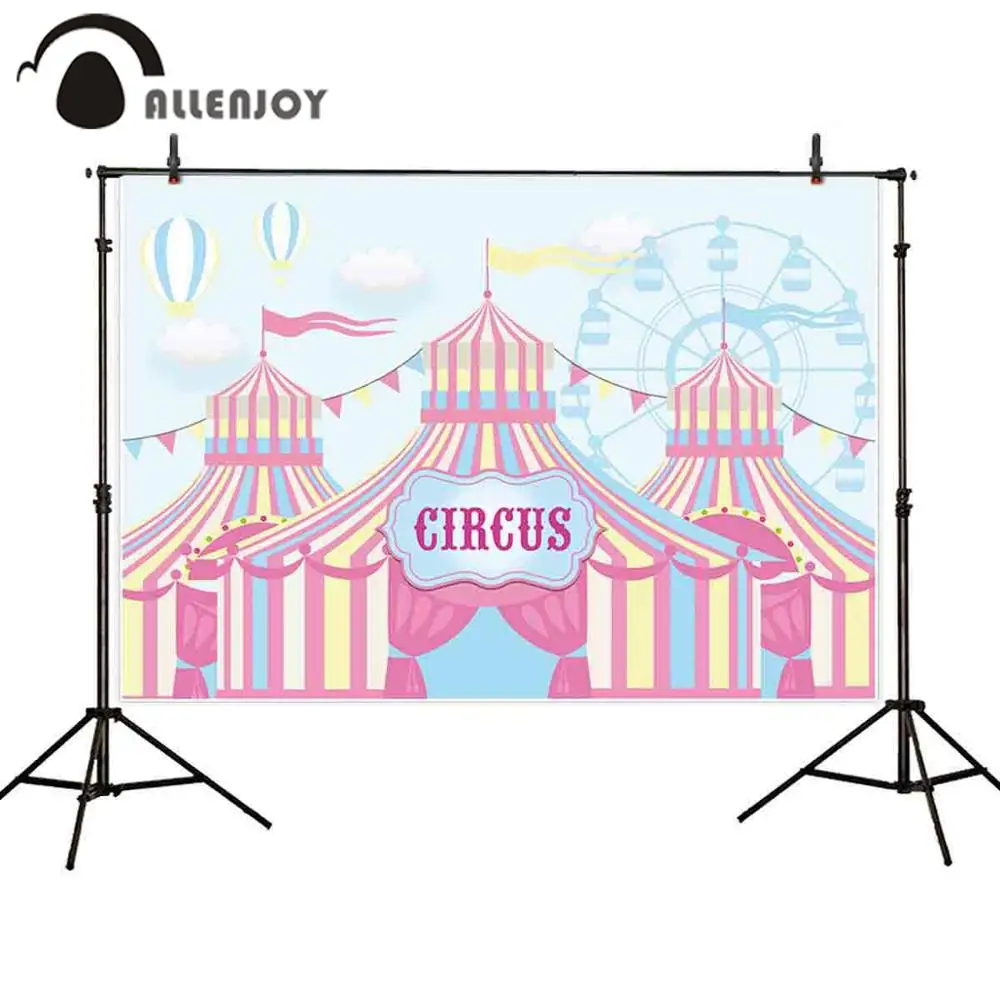Allenjoy Pink Circus Photozone Birthday Stripes Balloons Flags Ferris Wheel Wallpapers Decor Girl Baby Shower Baptism Backdrops
Allenjoy Pink Circus Photozone Birthday Stripes Balloons Flags Ferris Wheel Wallpapers Decor Girl Baby Shower Baptism Backdrops