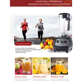 2.0L Speed Adjustable Fruit Blender Mixer with 6 Blade Juicer Soy milk Food Processor Ice Crusher Smoothie Machine 
2.0L Speed Adjustable Fruit Blender Mixer with 6 Blade Juicer Soy milk Food Processor Ice Crusher Smoothie Machine