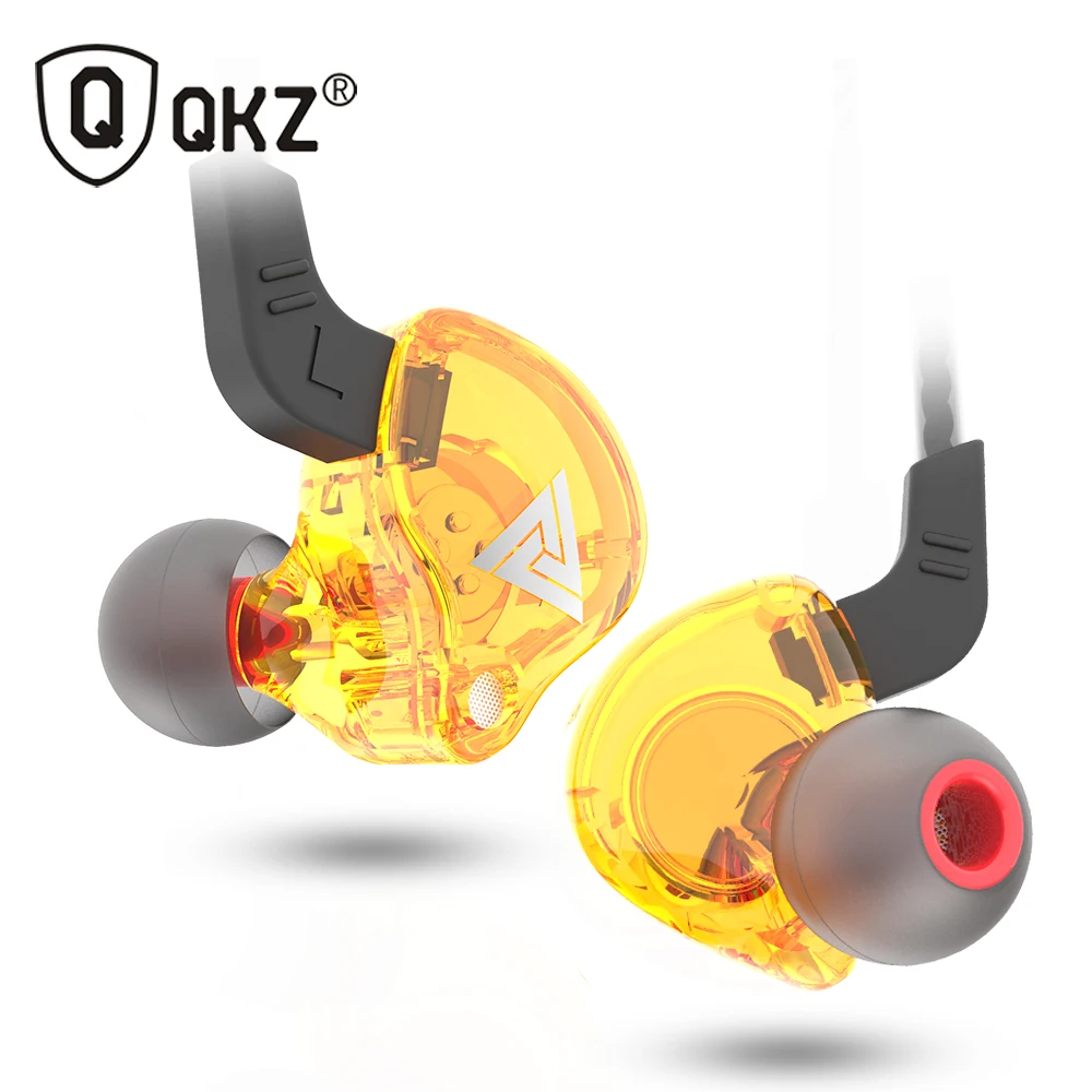 Фото QKZ AK6 АТЕС ATR HD9 медный проводок HiFi 3 5 мм спортивные наушники для бега с микрофоном |