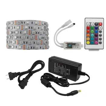 Colorful LED Strip Lights Set + Power Adapter + Wifi Control RGB Wifi Control IP65 Waterproof Smart 24 Keys 16.4ft 60 Leds/m
Colorful LED Strip Lights Set + Power Adapter + Wifi Control RGB Wifi Control IP65 Waterproof Smart 24 Keys 16.4ft 60 Leds/m