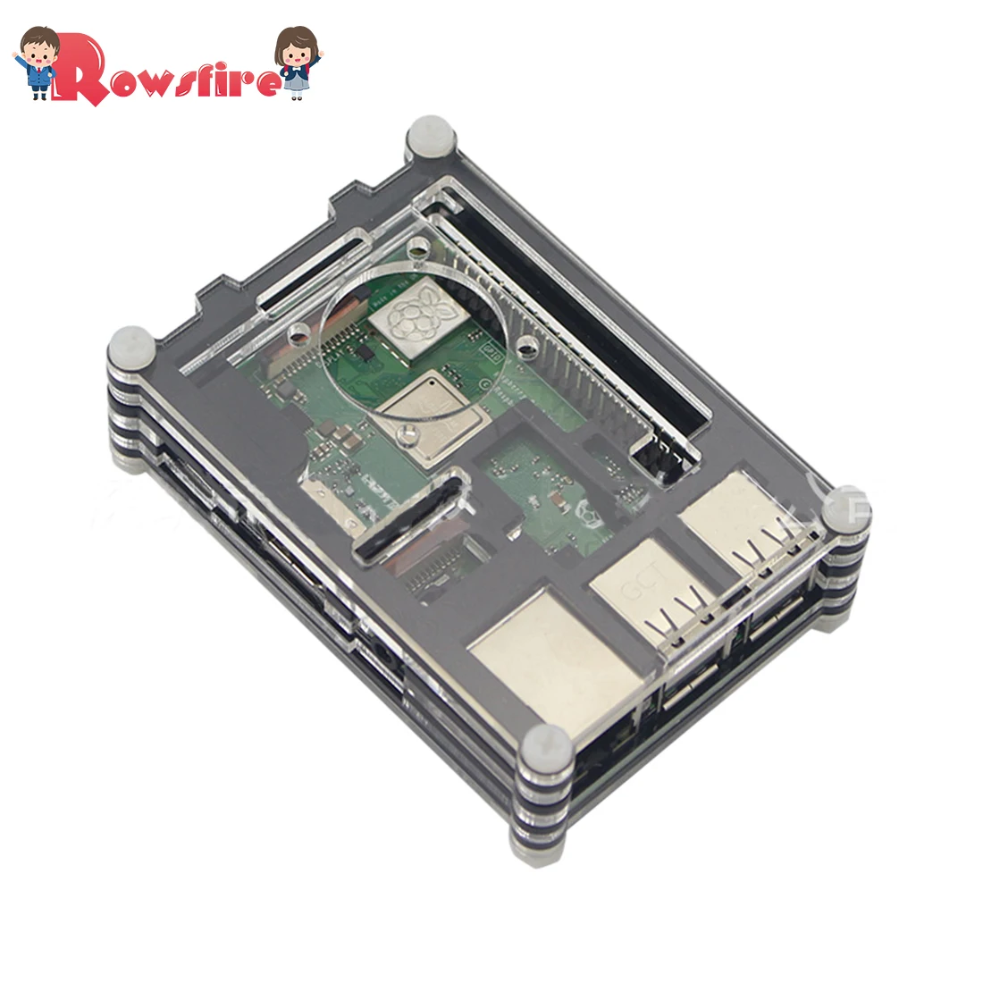 9-Layer Acrylic Protective Cover Shell With Fan Hole For Raspberry Pi 3B+/3B/2B - Red/Black
9-Layer Acrylic Protective Cover Shell With Fan Hole For Raspberry Pi 3B+/3B/2B - Red/Black