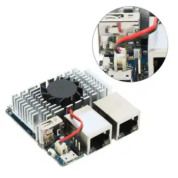 Motor speed regulator Development Module LEDE Dual Gigabit Ethernet Port 1GB with Fan Housing for R2S brushless motor
Motor speed regulator Development Module LEDE Dual Gigabit Ethernet Port 1GB with Fan Housing for R2S brushless motor