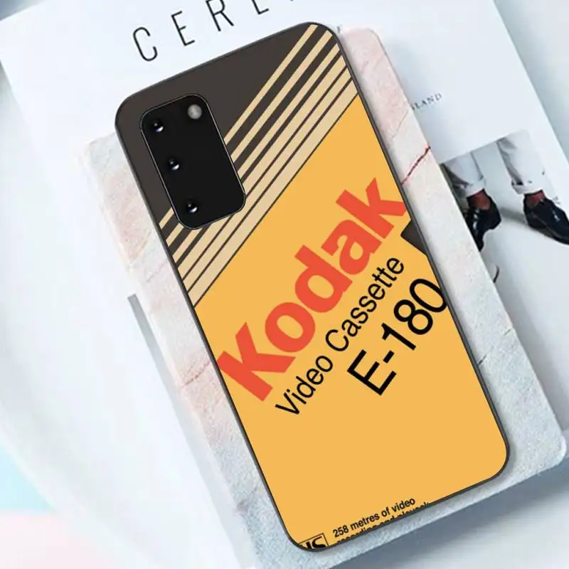 TOPLBPCS Japanese brand film Fashion Soft Kodak Soft Phone Cover for Samsung S6 S10 5G S7 EDGE S8 S9 S10 S20 PLUS S10Lite