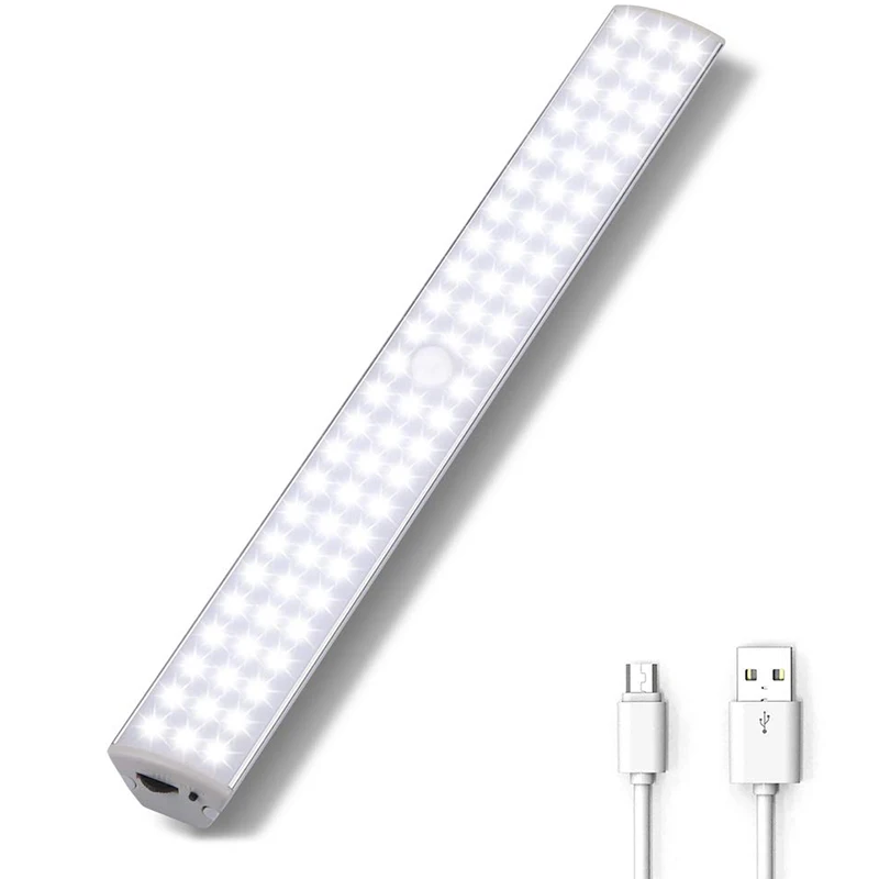 88 LED Closet Light, Upgraded LED Cabinet Light, Motion Sensor Under Cabinet Light, USB Rechargeable Wireless Under Cabinet Nigh
88 LED Closet Light, Upgraded LED Cabinet Light, Motion Sensor Under Cabinet Light, USB Rechargeable Wireless Under Cabinet Nigh