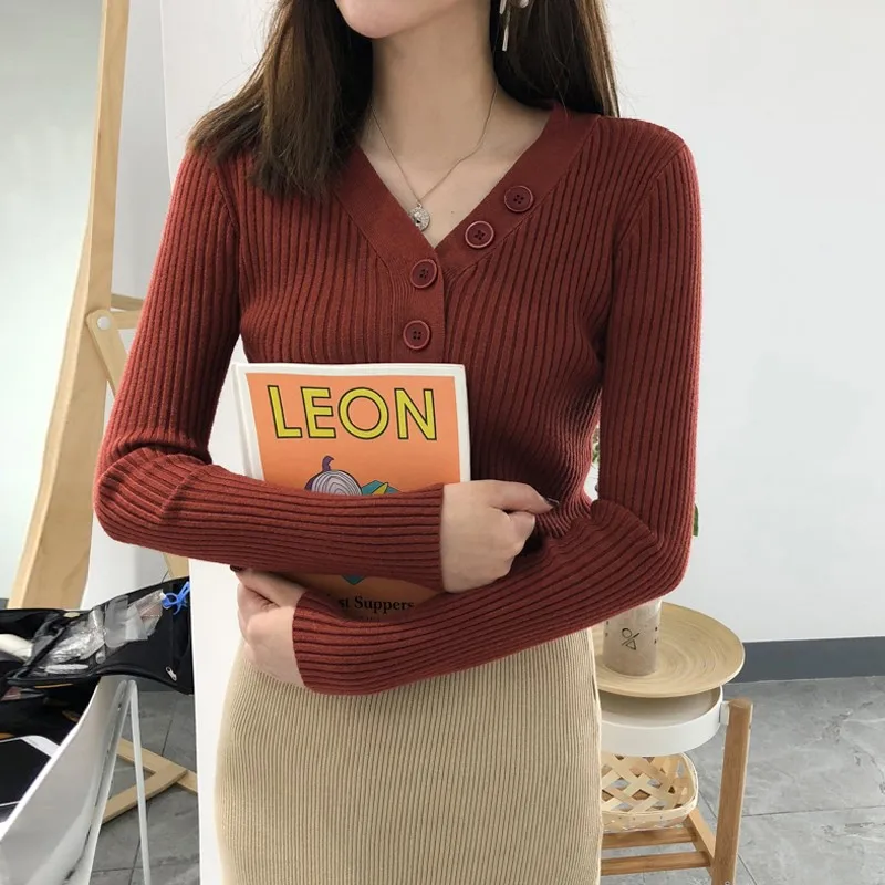2020 Fashion Button Turtleneck Sweater Spring Solid Knitted Pullover Women Slim Soft Jumper Sweater Pink Kawaii Sweaters Girl
2020 Fashion Button Turtleneck Sweater Spring Solid Knitted Pullover Women Slim Soft Jumper Sweater Pink Kawaii Sweaters Girl