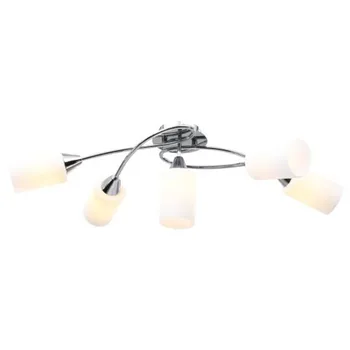 Ceiling Lamp with Ceramic Shades for 5 E14 Bulbs White Cone Chandelier Modern Ceiling Lamp Light Fixture Lighting
Ceiling Lamp with Ceramic Shades for 5 E14 Bulbs White Cone Chandelier Modern Ceiling Lamp Light Fixture Lighting