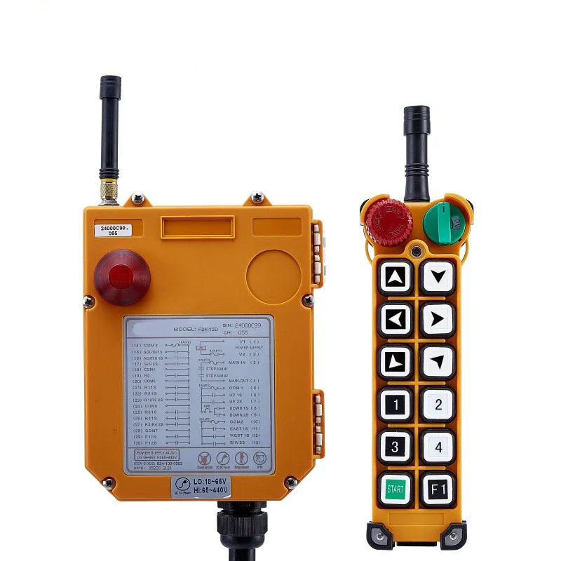 Original TELECRANE Wireless Industrial Remote Controller Electric Hoist Remote Control 1 Transmitter + 1 Receiver F24-12S
Original TELECRANE Wireless Industrial Remote Controller Electric Hoist Remote Control 1 Transmitter + 1 Receiver F24-12S