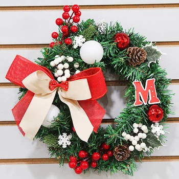 30cm Christmas Wreath Front Door Hanging Garland Holiday Home Decorations High Quality Materials Christmas Wreath
30cm Christmas Wreath Front Door Hanging Garland Holiday Home Decorations High Quality Materials Christmas Wreath