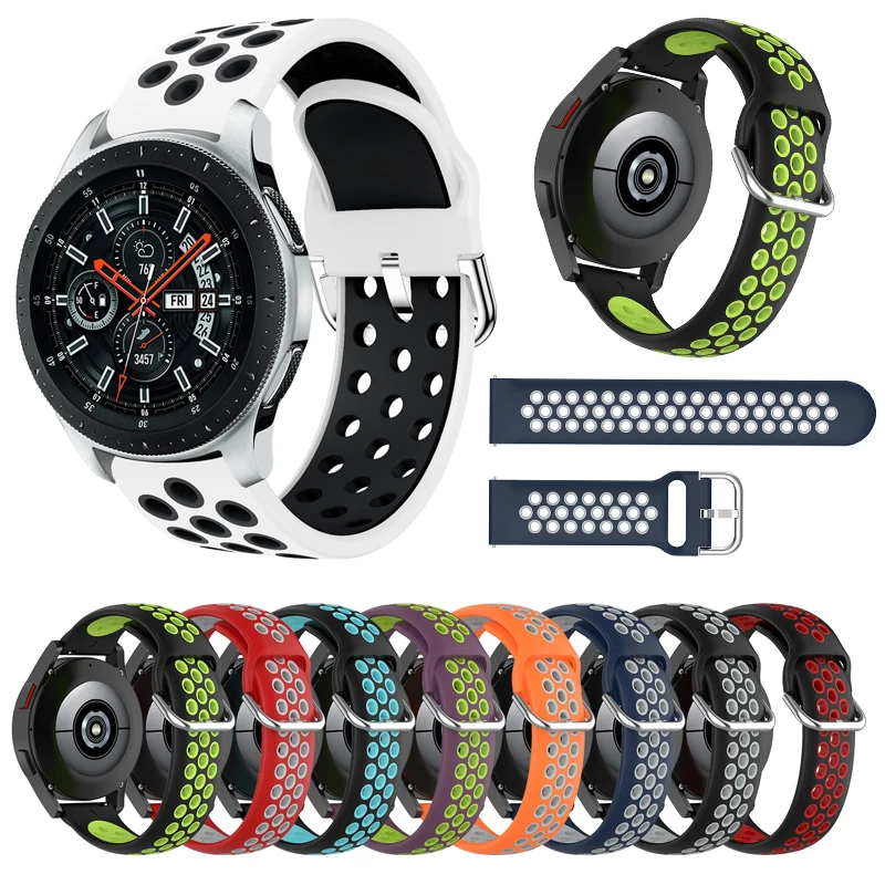 Silicone 22MM Watchband For Samsung Galaxy Watch 46mm Gear S3 Classic/Frontier Galaxy Watch 3 45mm Bracelet For Huawei GT Strap
Silicone 22MM Watchband For Samsung Galaxy Watch 46mm Gear S3 Classic/Frontier Galaxy Watch 3 45mm Bracelet For Huawei GT Strap