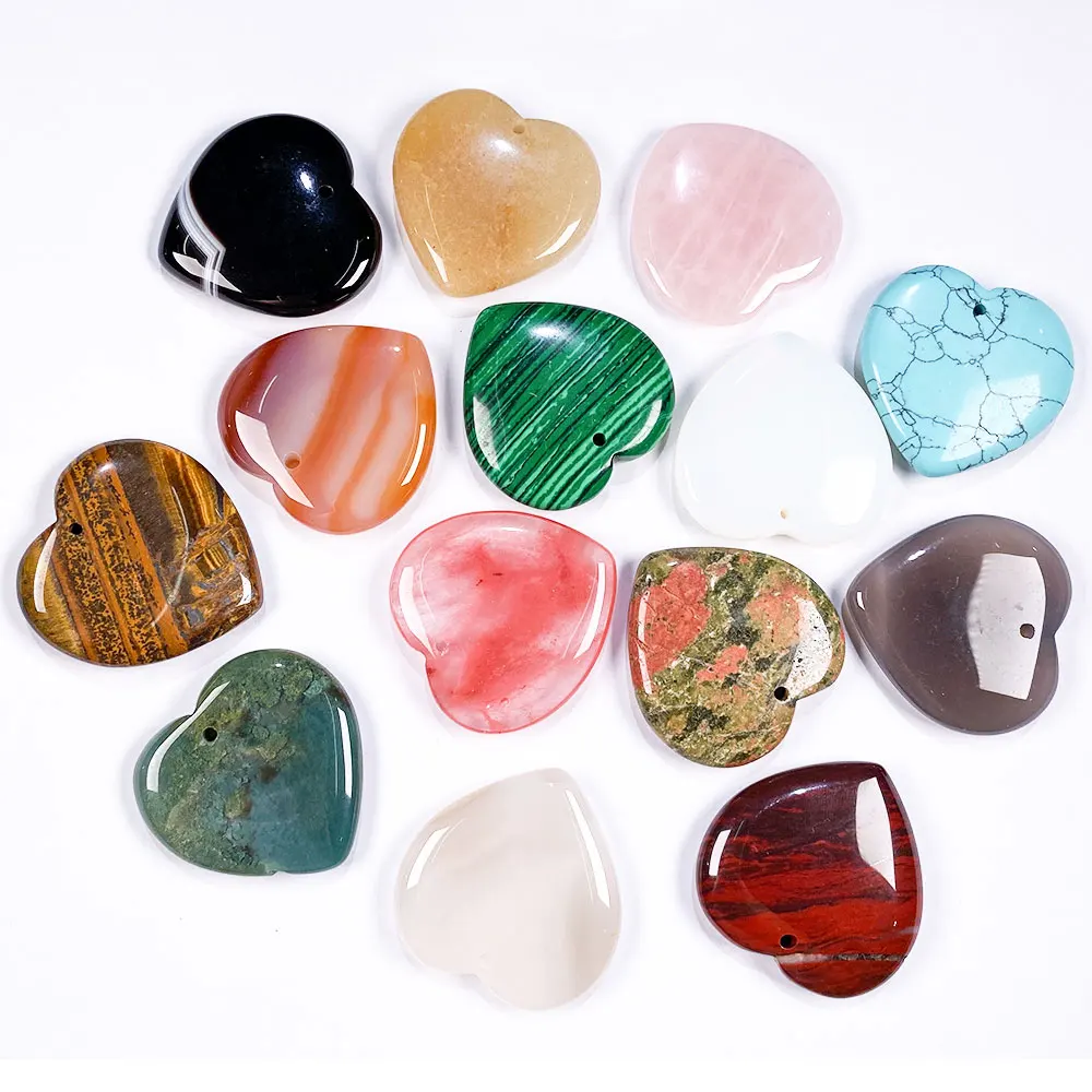 Natural Stone Hearts Shape Pendant Quartz Crystal Pendants & Necklace Reiki Healing Women Jewelry Gifts DIY necklace accessories
Natural Stone Hearts Shape Pendant Quartz Crystal Pendants & Necklace Reiki Healing Women Jewelry Gifts DIY necklace accessories