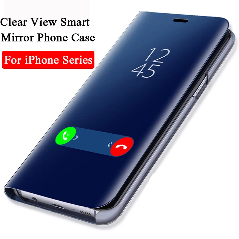 Clear View Smart Mirror Phone Case For iphone X 10 XR 8 7 6 6S Plus Case Flip Stand Leather Cover For iphone 11 Pro Max Cases
Clear View Smart Mirror Phone Case For iphone X 10 XR 8 7 6 6S Plus Case Flip Stand Leather Cover For iphone 11 Pro Max Cases