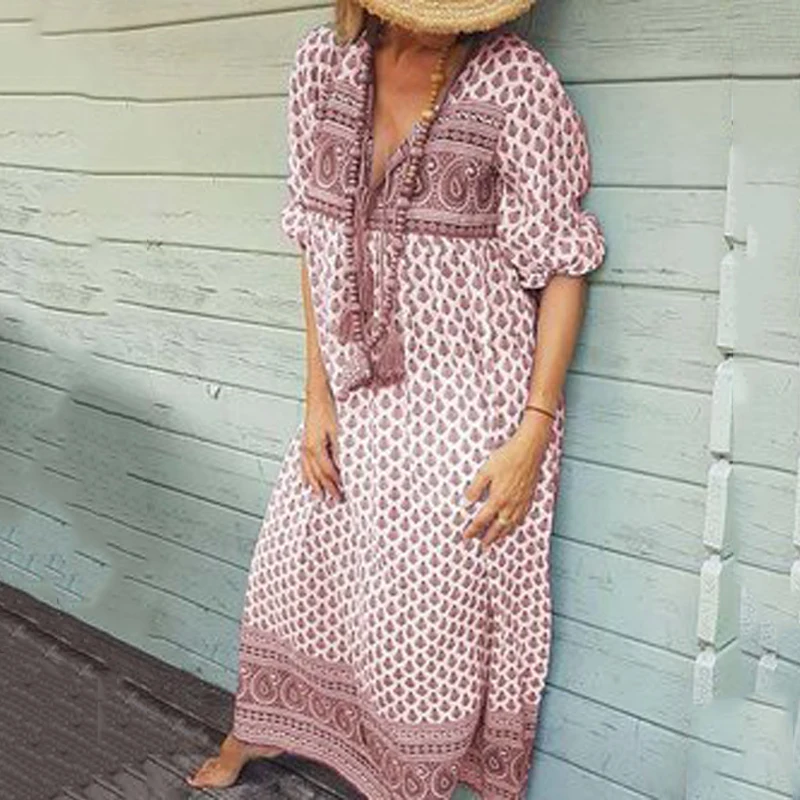 Floral V Neck Long Sleeve Summer Dress Bohemian Print Fish Pattern Flower Stitching Dress Drawstring Lace up Dress
Floral V Neck Long Sleeve Summer Dress Bohemian Print Fish Pattern Flower Stitching Dress Drawstring Lace up Dress