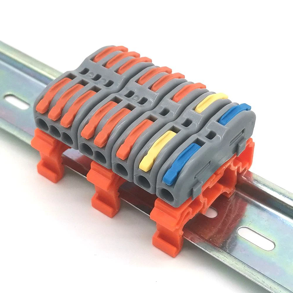 Mini Fast Wire Cable Connectors Universal Compact Conductor Spring Splicing Wiring Connector Push-in Terminal Block P421 SPL-123
Mini Fast Wire Cable Connectors Universal Compact Conductor Spring Splicing Wiring Connector Push-in Terminal Block P421 SPL-123