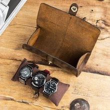 3 Slot Watch Box Handmade Watch Roll Travel Case Wristwatch Pouch 100% Cow Leather Slid in Out Organizer Gifts
3 Slot Watch Box Handmade Watch Roll Travel Case Wristwatch Pouch 100% Cow Leather Slid in Out Organizer Gifts