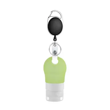 Silicone Refillable Squeezable Hand Sanitizer Empty Bottle with Keychain Carrier 896D
Silicone Refillable Squeezable Hand Sanitizer Empty Bottle with Keychain Carrier 896D